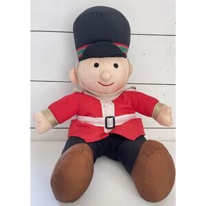 Nylon Christmas Toy Soldier Plush 21" Decoration Stuffed Summit Collection 1992